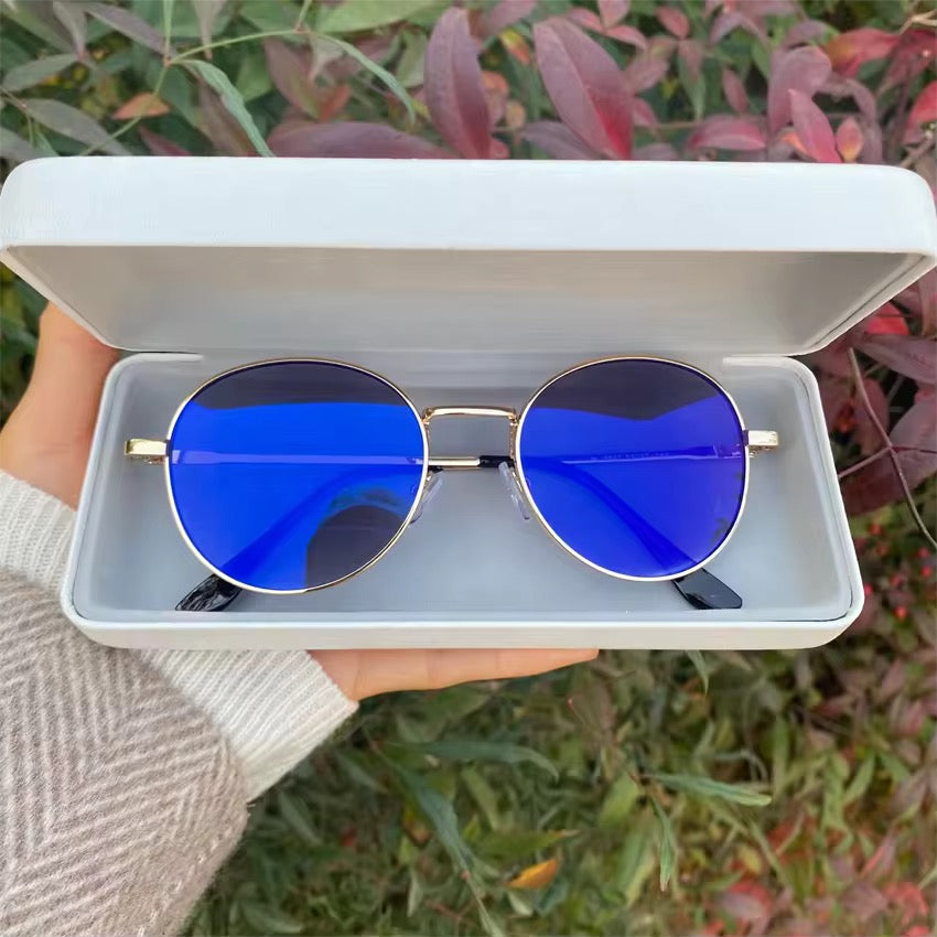 Lunettes rondes simple pour homme